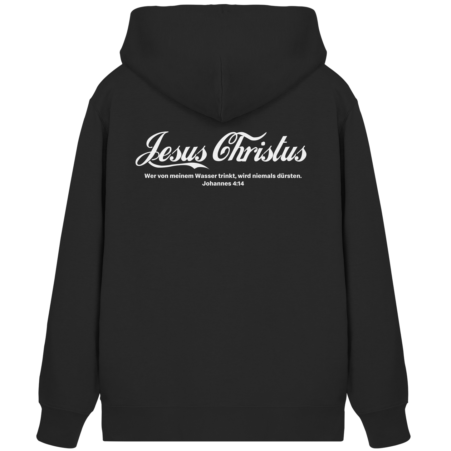 Jesus Christus – Johannes 4,14 | Christliches Statement Design „Lebendiges Wasser“ - Organic Zipper