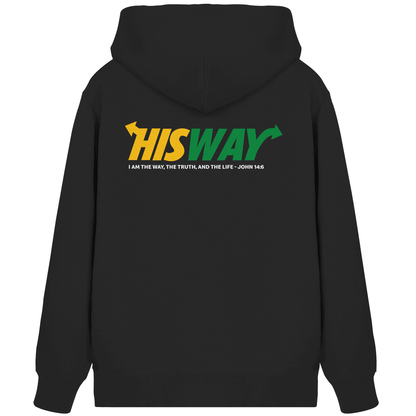 His Way – John 14:6 | Christliches Statement Design mit Johannes 14,6 - Organic Zipper