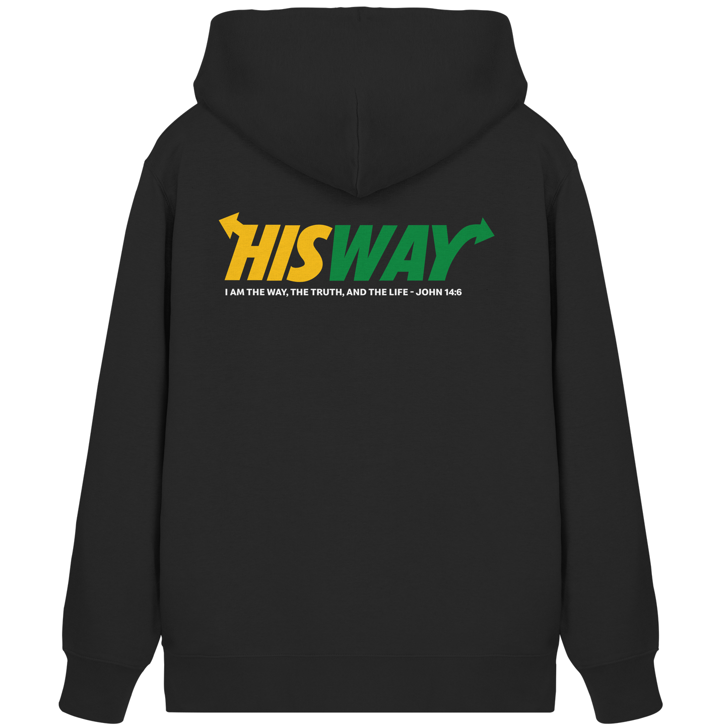 His Way – John 14:6 | Christliches Statement Design mit Johannes 14,6 - Organic Zipper