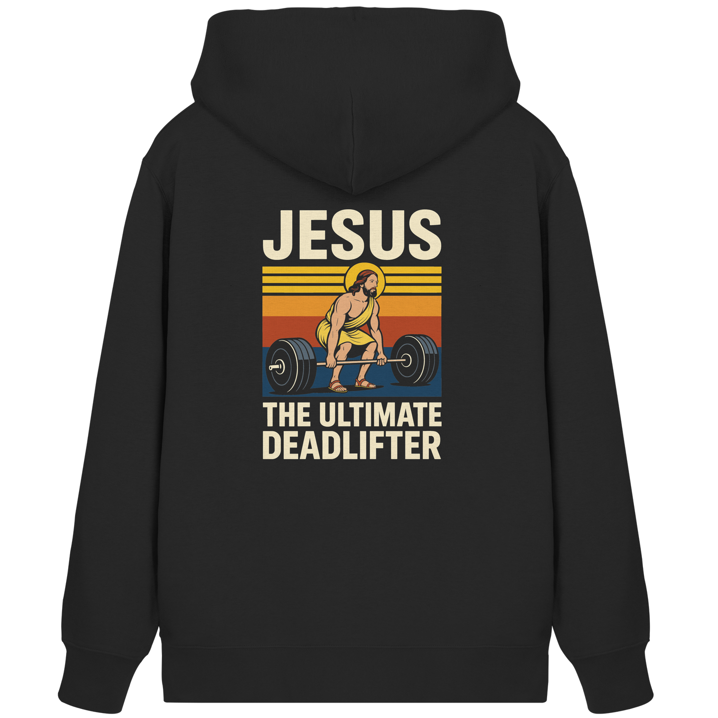 Jesus Deadlifter – Jesus the Ultimate Deadlifter | Christliches Fitness Design - Organic Zipper