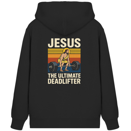 Jesus Deadlifter – Jesus the Ultimate Deadlifter | Christliches Fitness Design - Organic Zipper