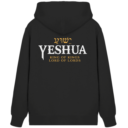 Yeshua – King of Kings, Lord of Lords | Christliches Design mit dem Namen Jesu - Organic Zipper