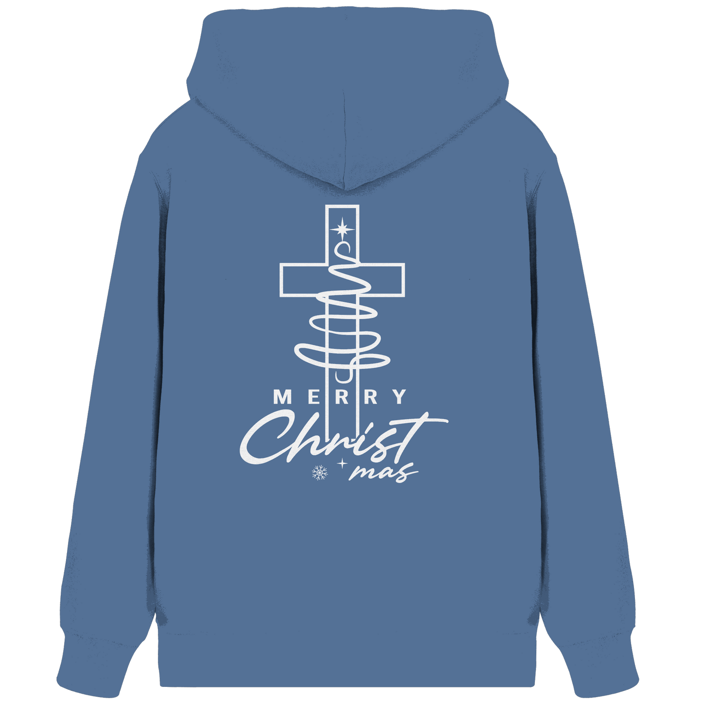 Kreuz und Christbaum – Merry Christ*mas Design - Organic Zipper