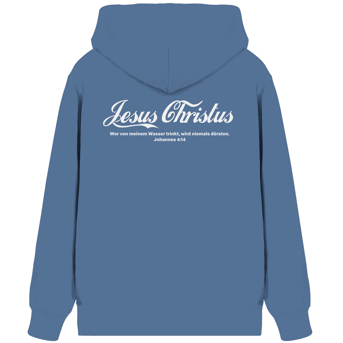Jesus Christus – Johannes 4,14 | Christliches Statement Design „Lebendiges Wasser“ - Organic Zipper