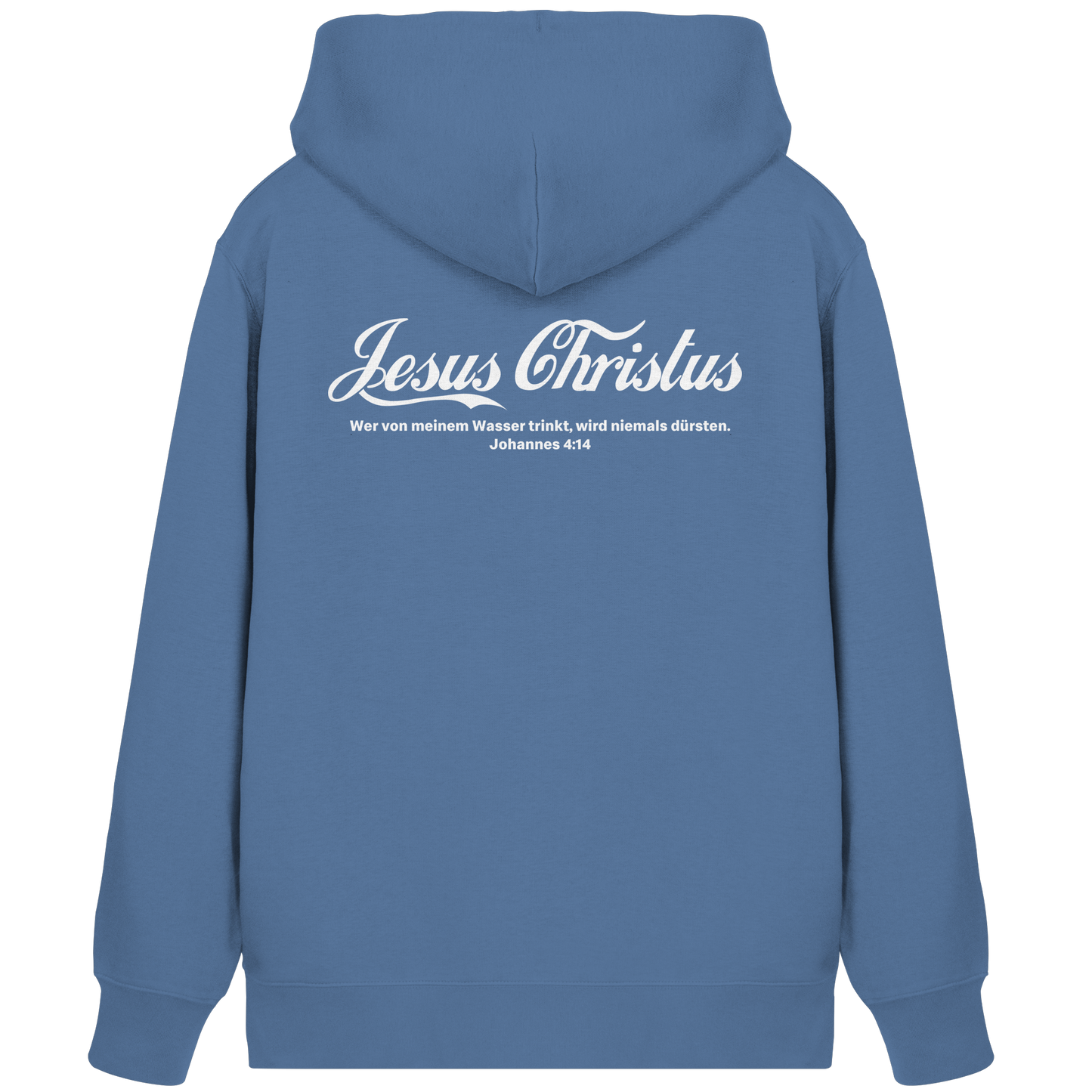 Jesus Christus – Johannes 4,14 | Christliches Statement Design „Lebendiges Wasser“ - Organic Zipper