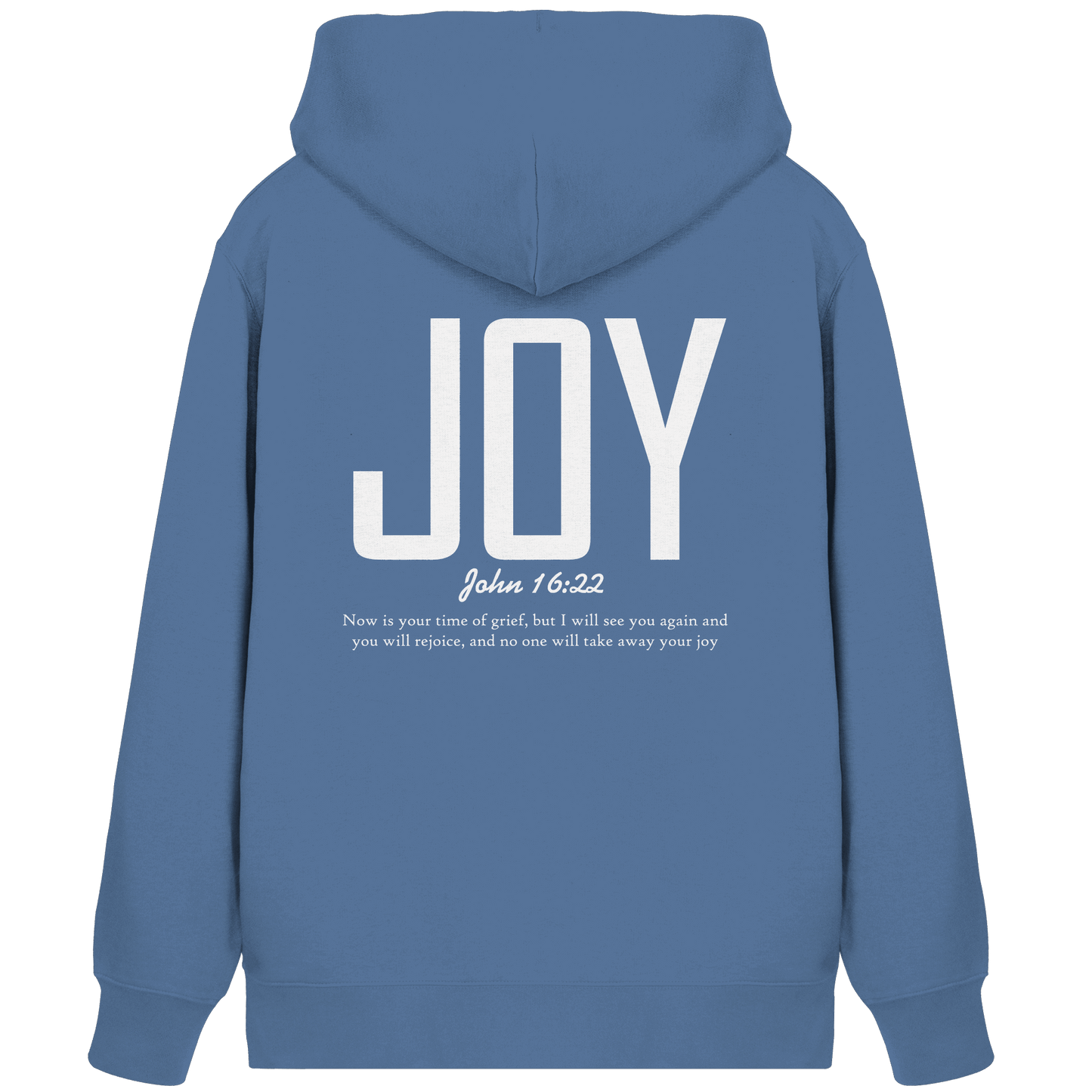 JOY – John 16:22 | Christliches Design mit Bibelvers - Organic Zipper
