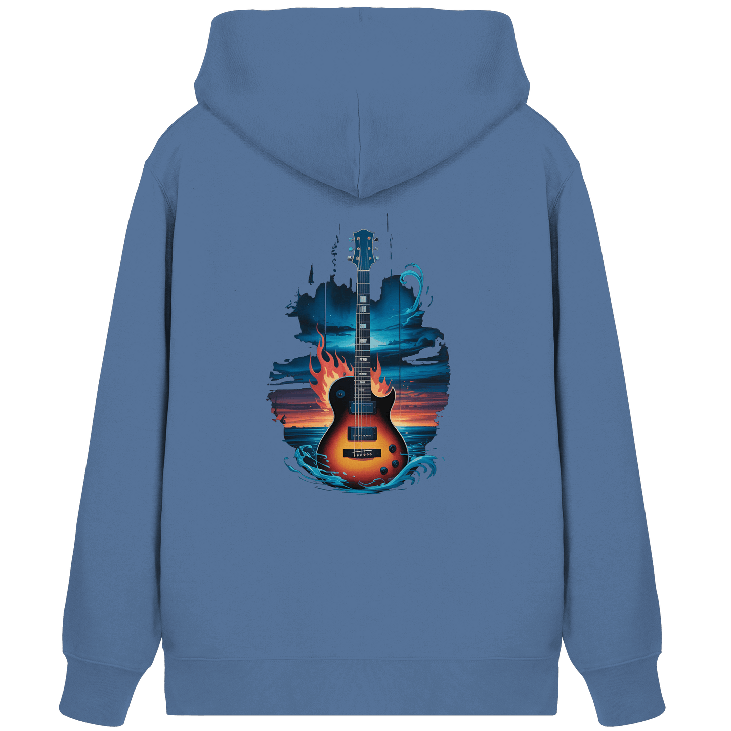 Fire & Water Guitar – Künstlerisches Gitarren Design für Musiker & Worshipper - Organic Zipper
