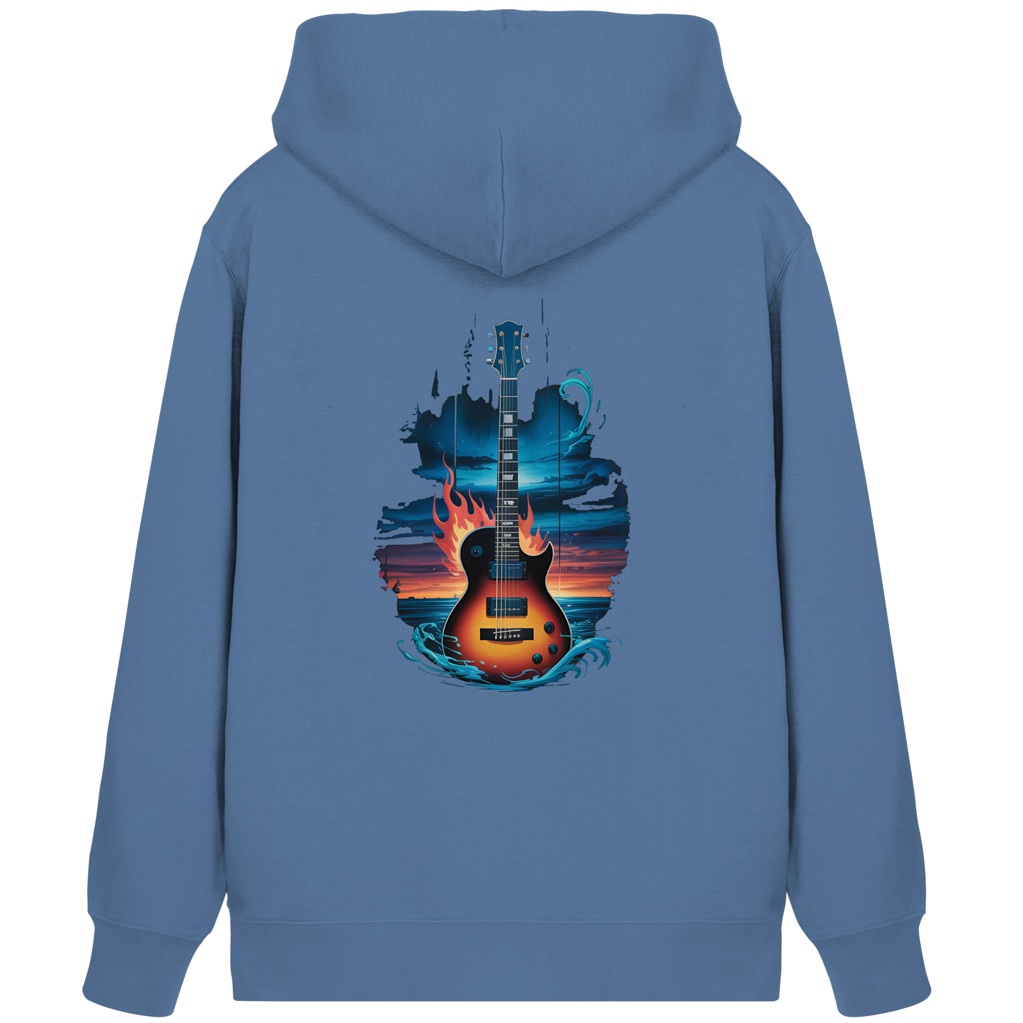 Fire & Water Guitar – Künstlerisches Gitarren Design für Musiker & Worshipper - Organic Zipper