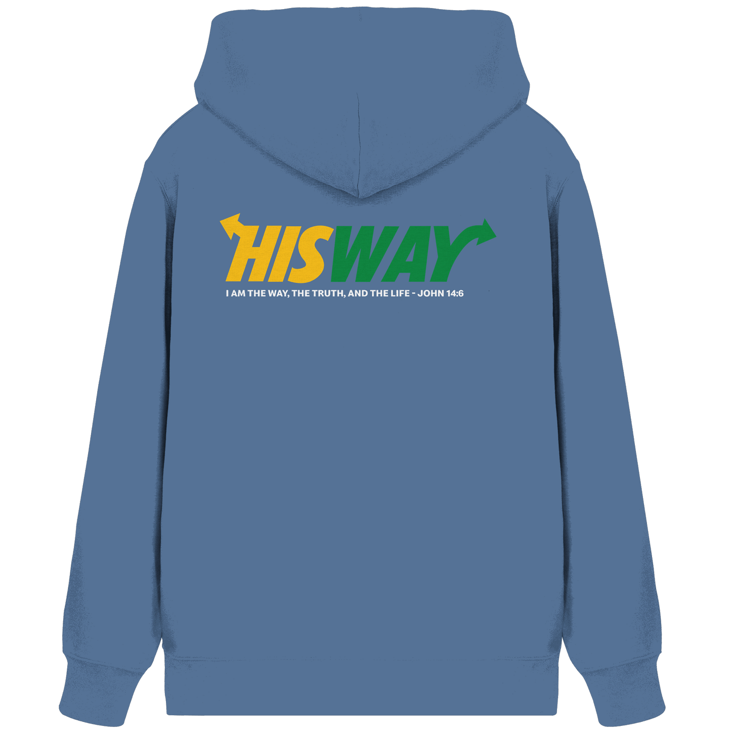 His Way – John 14:6 | Christliches Statement Design mit Johannes 14,6 - Organic Zipper