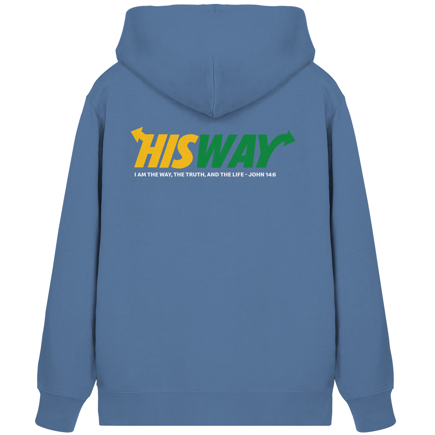 His Way – John 14:6 | Christliches Statement Design mit Johannes 14,6 - Organic Zipper