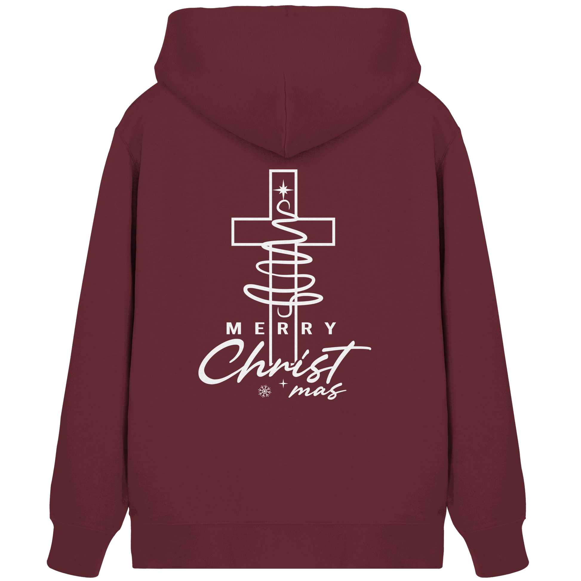 Kreuz und Christbaum – Merry Christ*mas Design - Organic Zipper