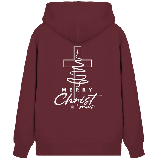 Kreuz und Christbaum – Merry Christ*mas Design - Organic Zipper