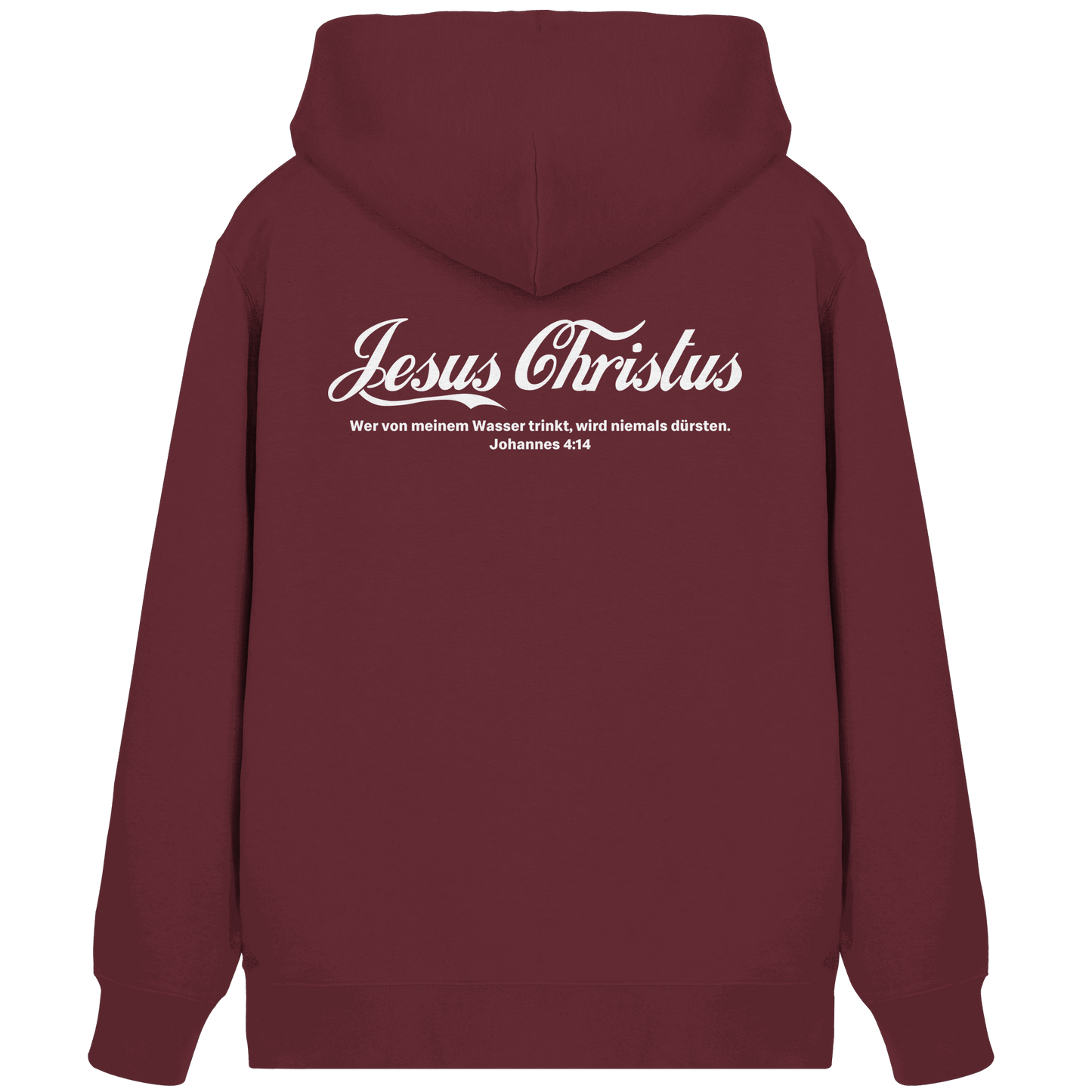 Jesus Christus – Johannes 4,14 | Christliches Statement Design „Lebendiges Wasser“ - Organic Zipper