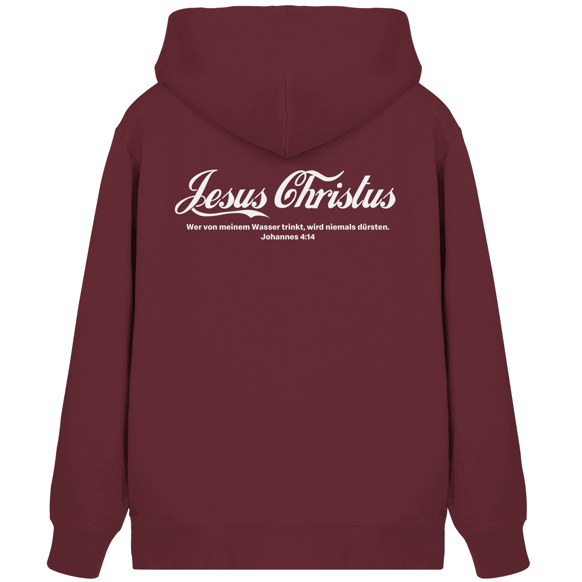 Jesus Christus – Johannes 4,14 | Christliches Statement Design „Lebendiges Wasser“ - Organic Zipper