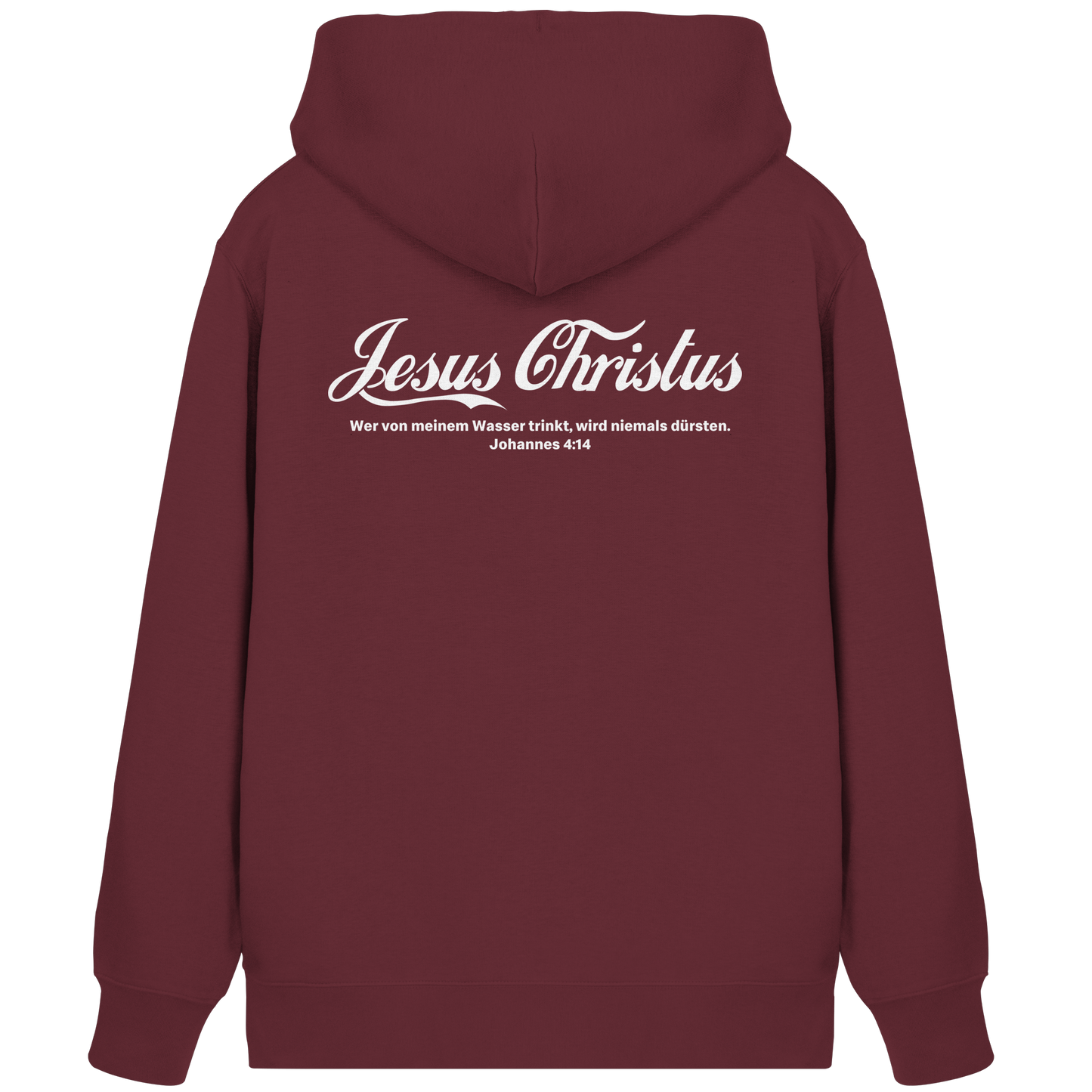 Jesus Christus – Johannes 4,14 | Christliches Statement Design „Lebendiges Wasser“ - Organic Zipper
