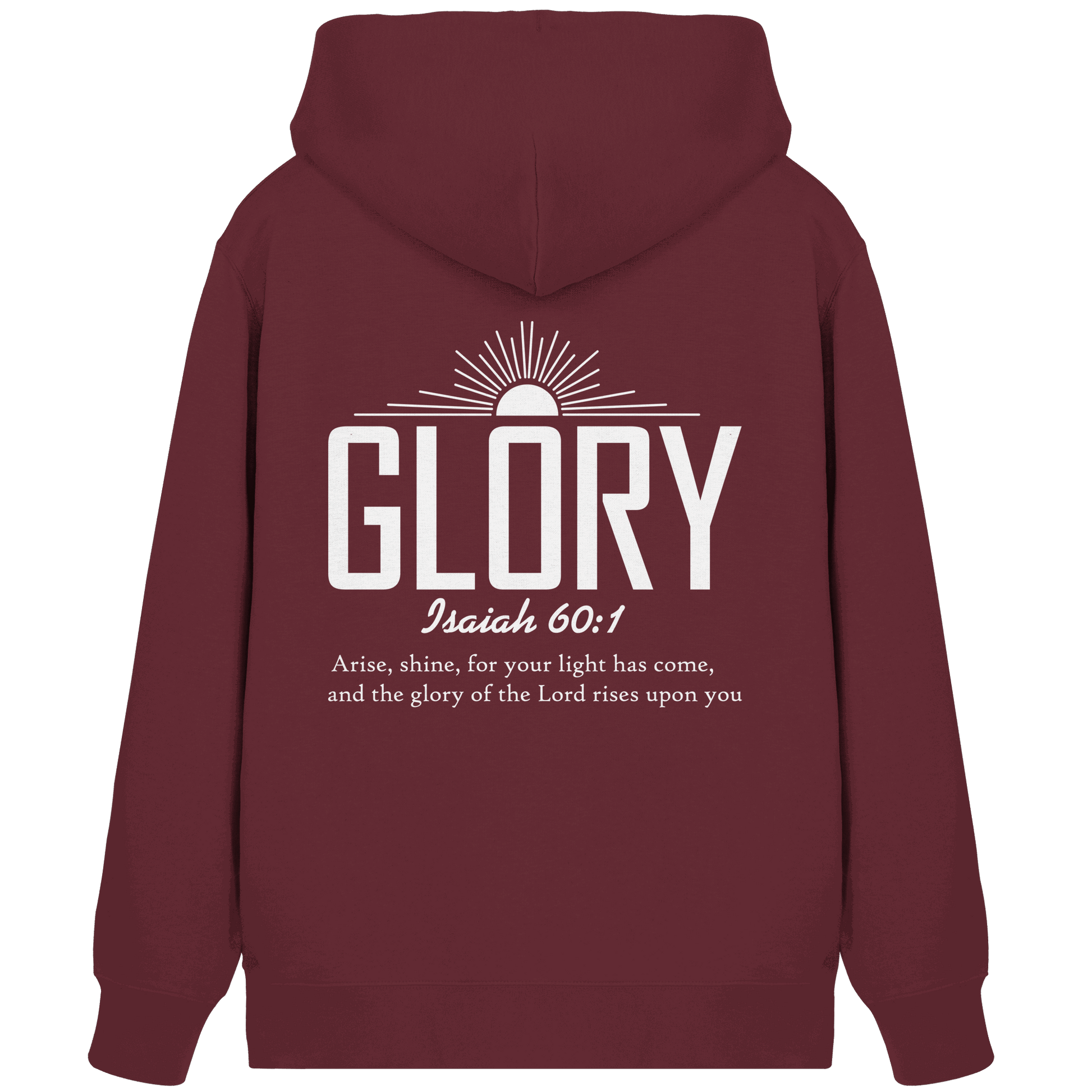 Isaiah 60:1 – Glory | Christliches Design mit Bibelvers - Organic Zipper