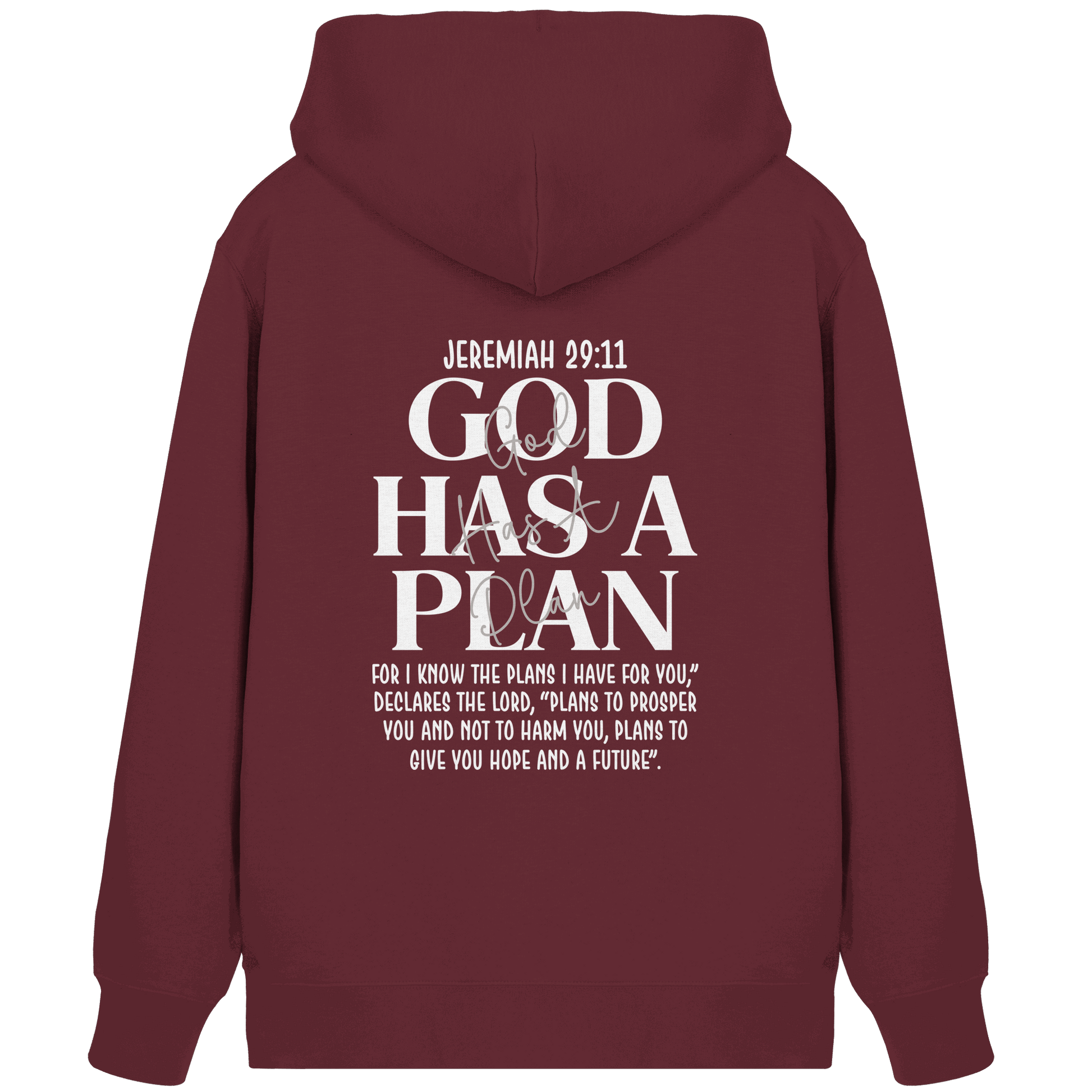 Jeremiah 29:11 – God Has a Plan | Christliches Design - Organic Zipper