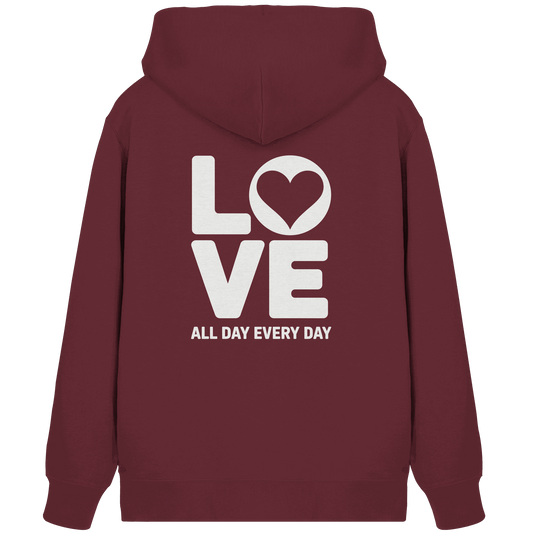 Love All Day Every Day | Love Design - Organic Zipper