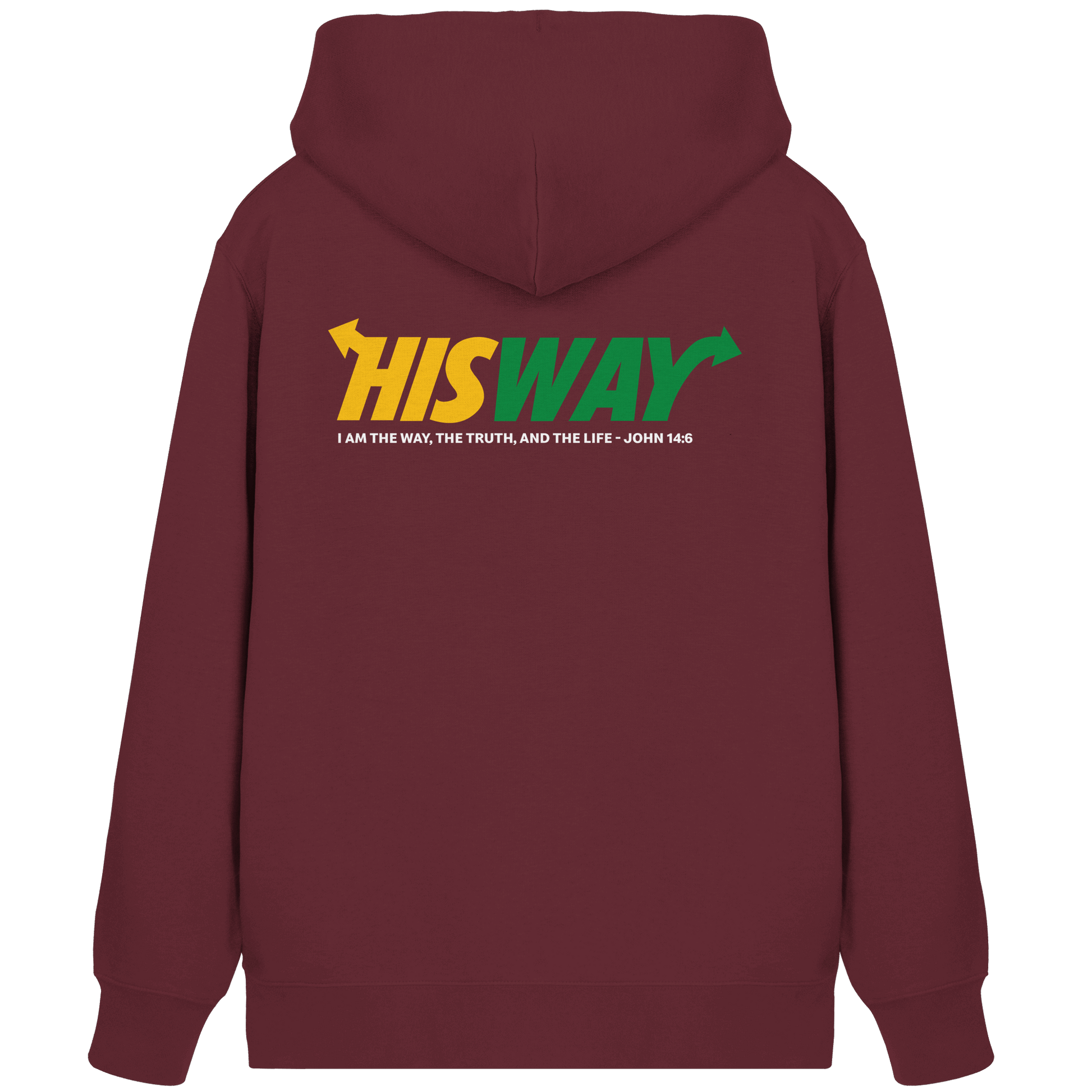 His Way – John 14:6 | Christliches Statement Design mit Johannes 14,6 - Organic Zipper