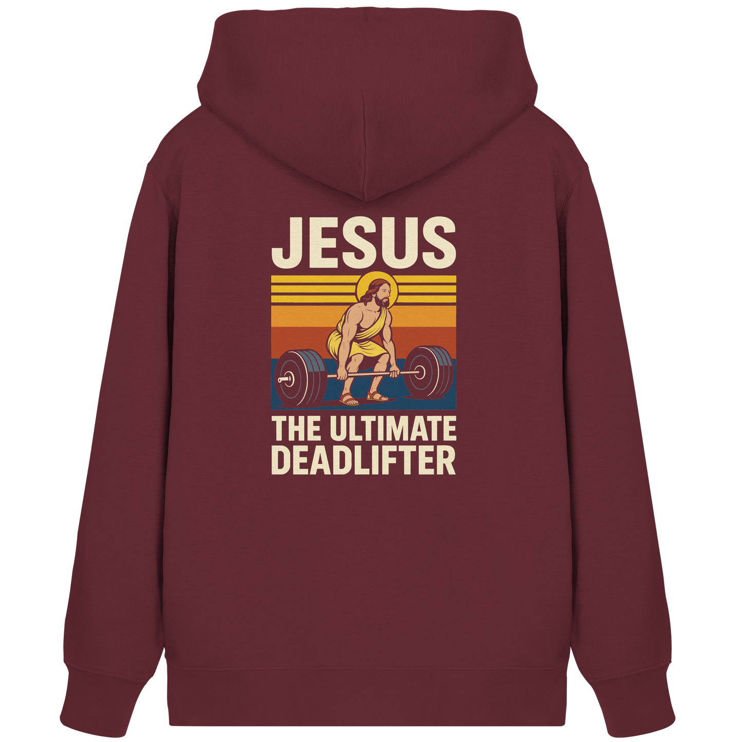 Jesus Deadlifter – Jesus the Ultimate Deadlifter | Christliches Fitness Design - Organic Zipper