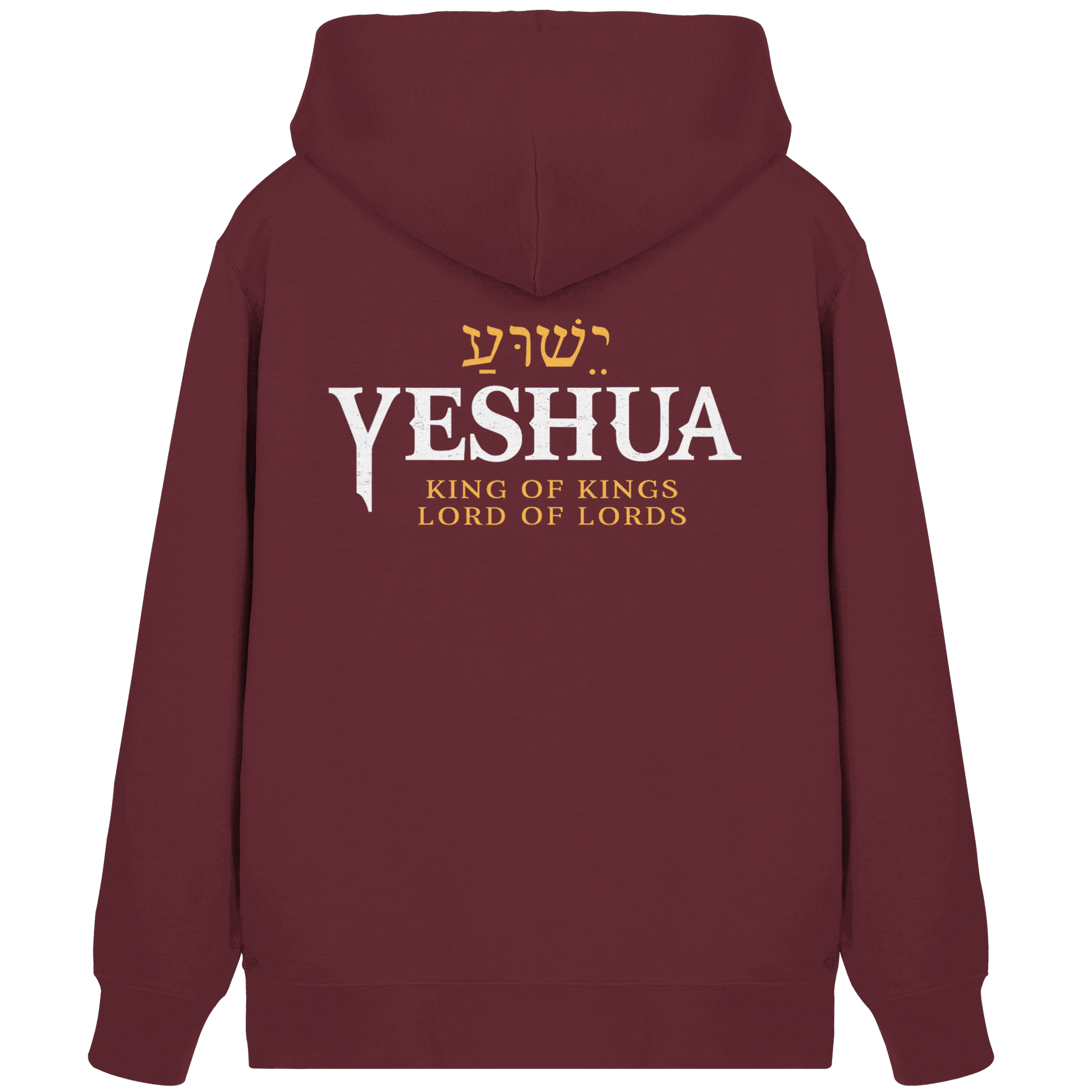 Yeshua – King of Kings, Lord of Lords | Christliches Design mit dem Namen Jesu - Organic Zipper