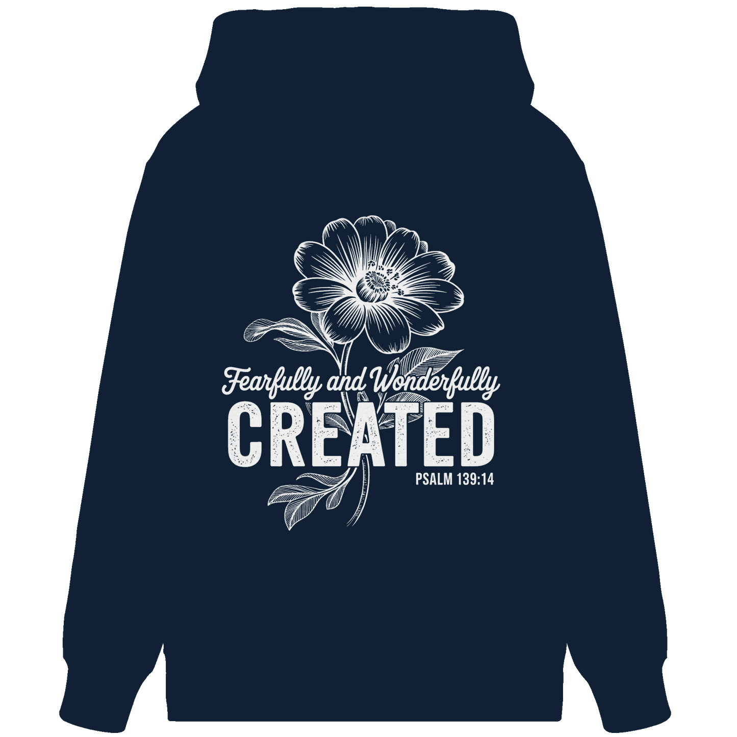 Fearfully and Wonderfully Created – Floral Grace Design - Organic Zipper