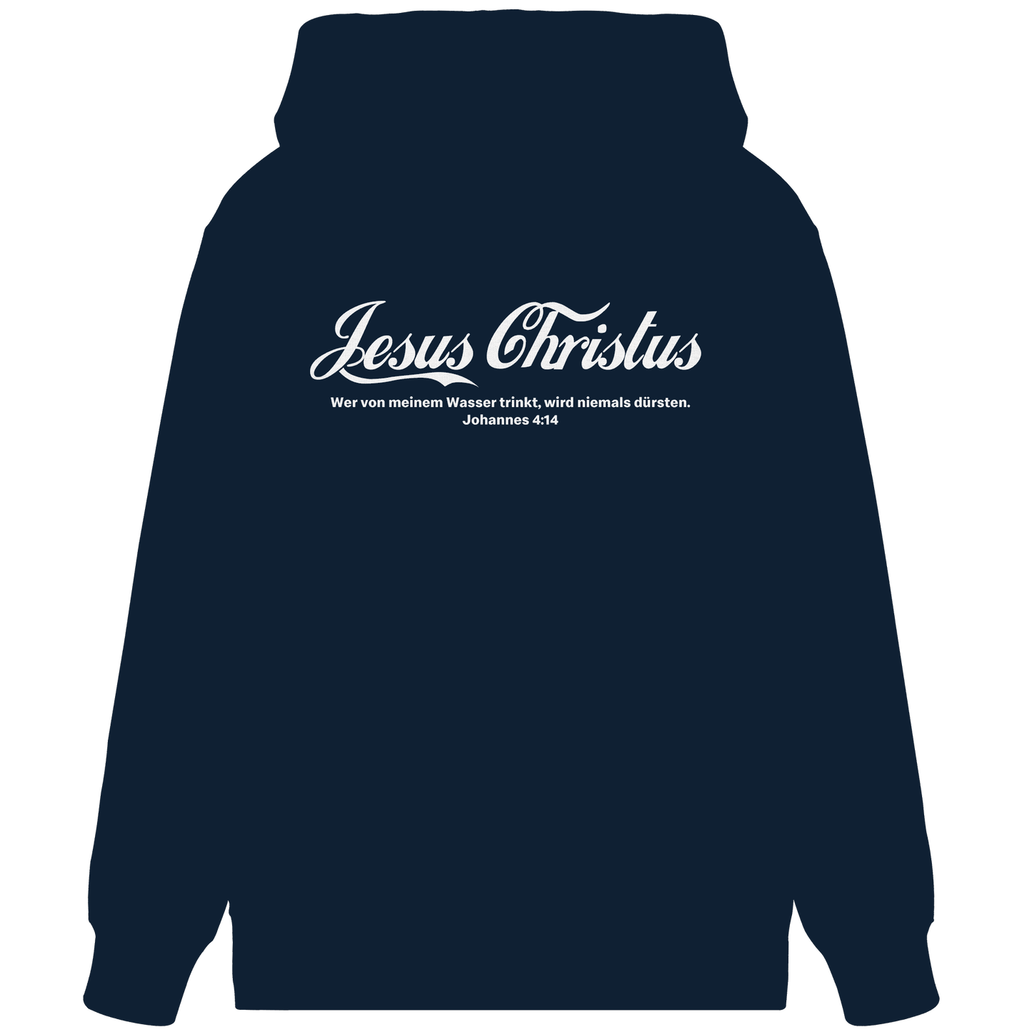 Jesus Christus – Johannes 4,14 | Christliches Statement Design „Lebendiges Wasser“ - Organic Zipper