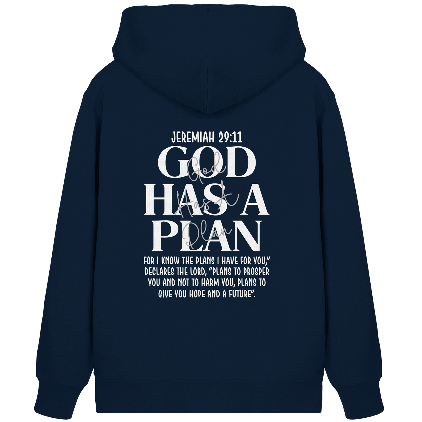 Jeremiah 29:11 – God Has a Plan | Christliches Design - Organic Zipper