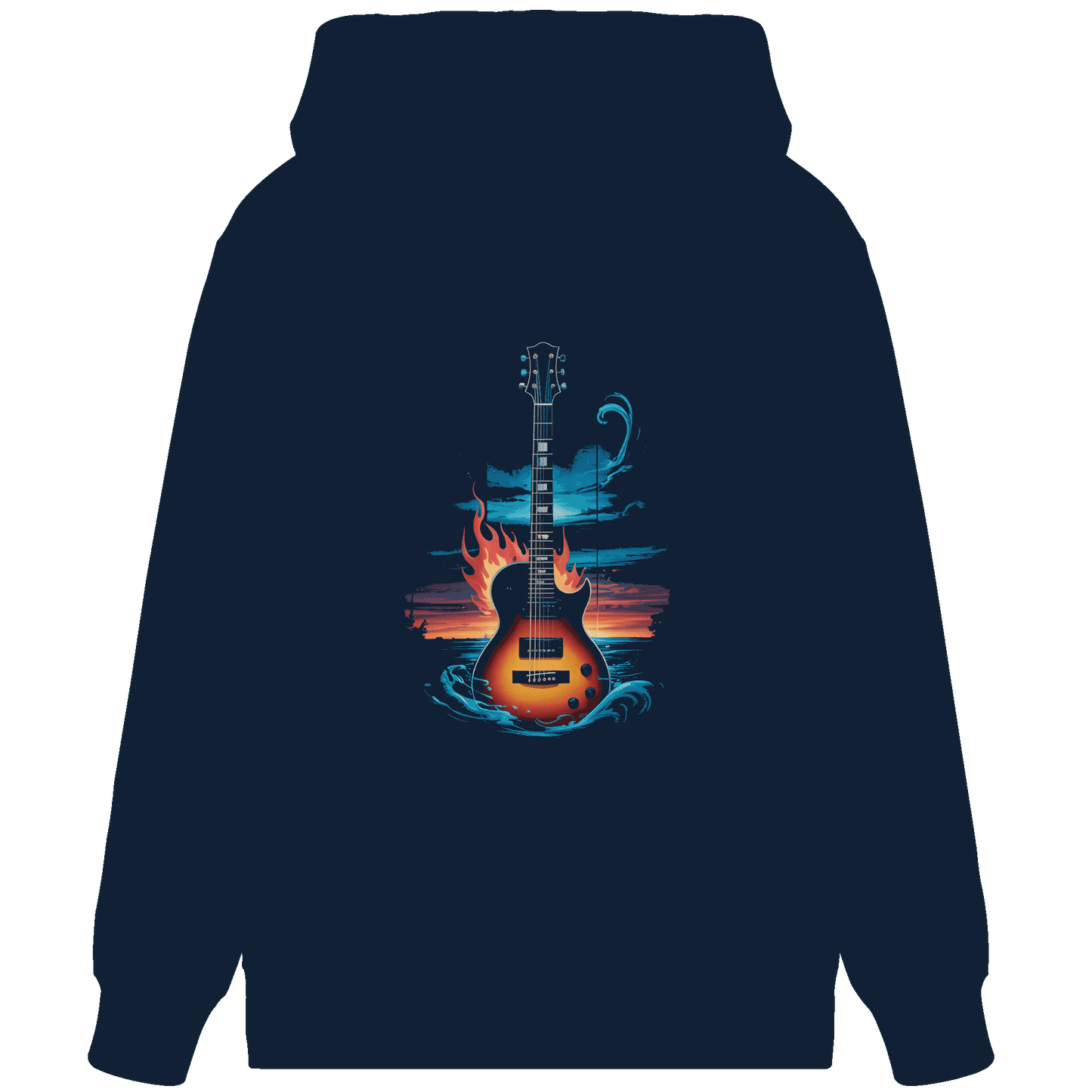 Fire & Water Guitar – Künstlerisches Gitarren Design für Musiker & Worshipper - Organic Zipper