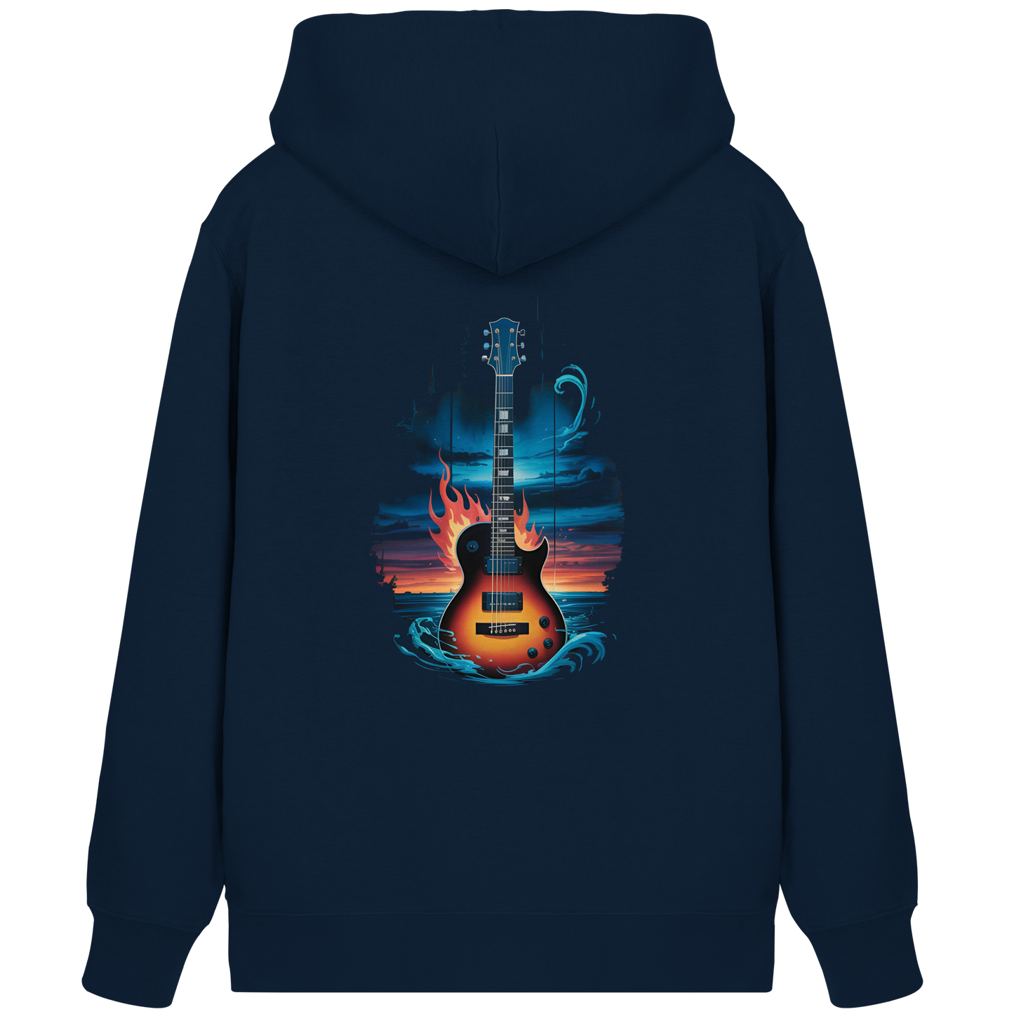 Fire & Water Guitar – Künstlerisches Gitarren Design für Musiker & Worshipper - Organic Zipper
