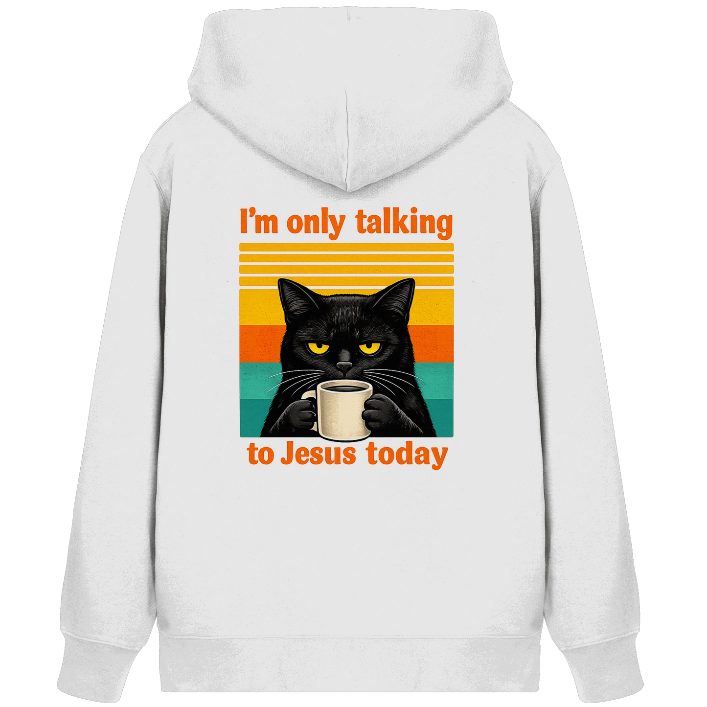 I’m Only Talking to Jesus Today – Grumpy Cat Coffee | Christliches Fun Design - Organic Zipper