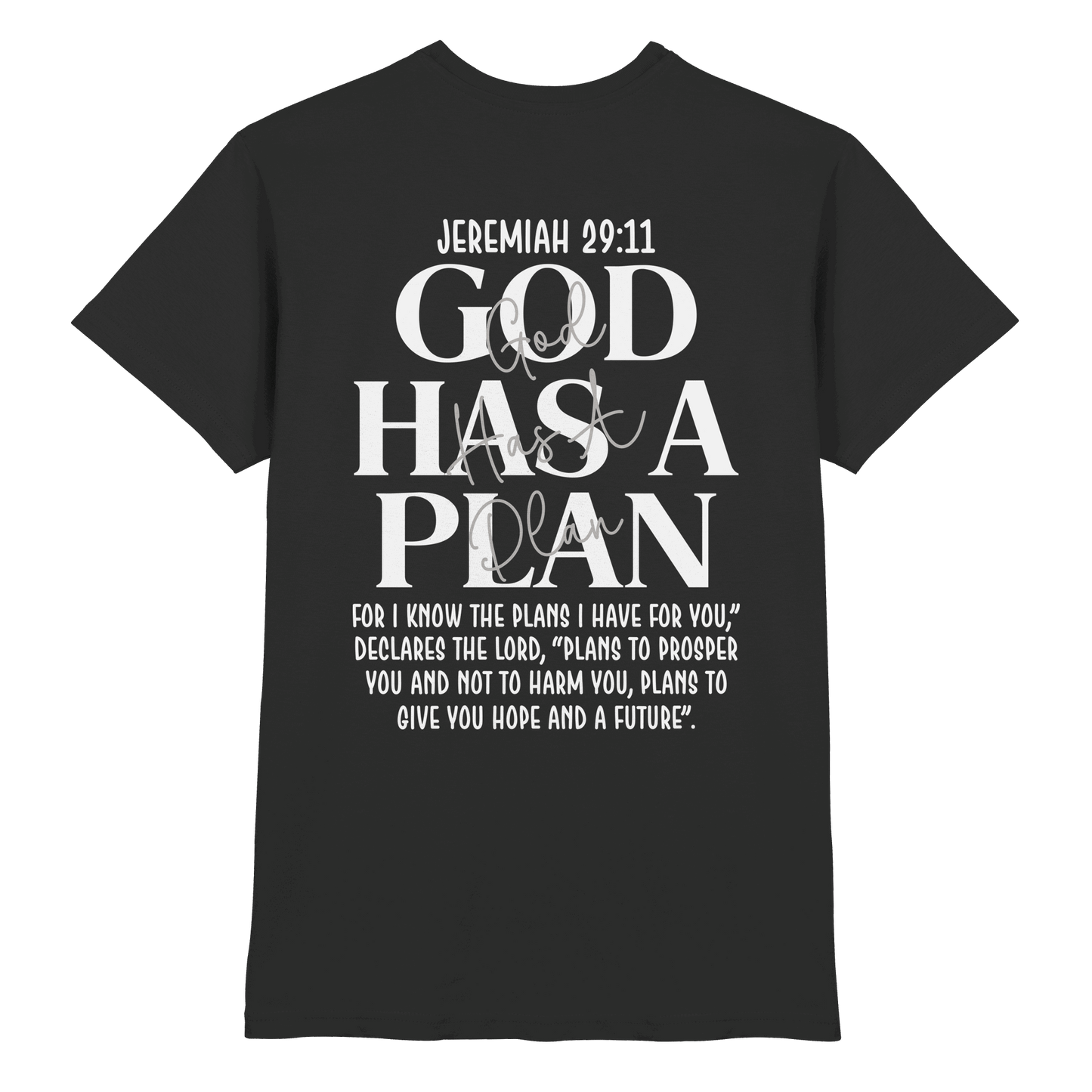 Jeremiah 29:11 – God Has a Plan | Christliches Design - Premium Shirt