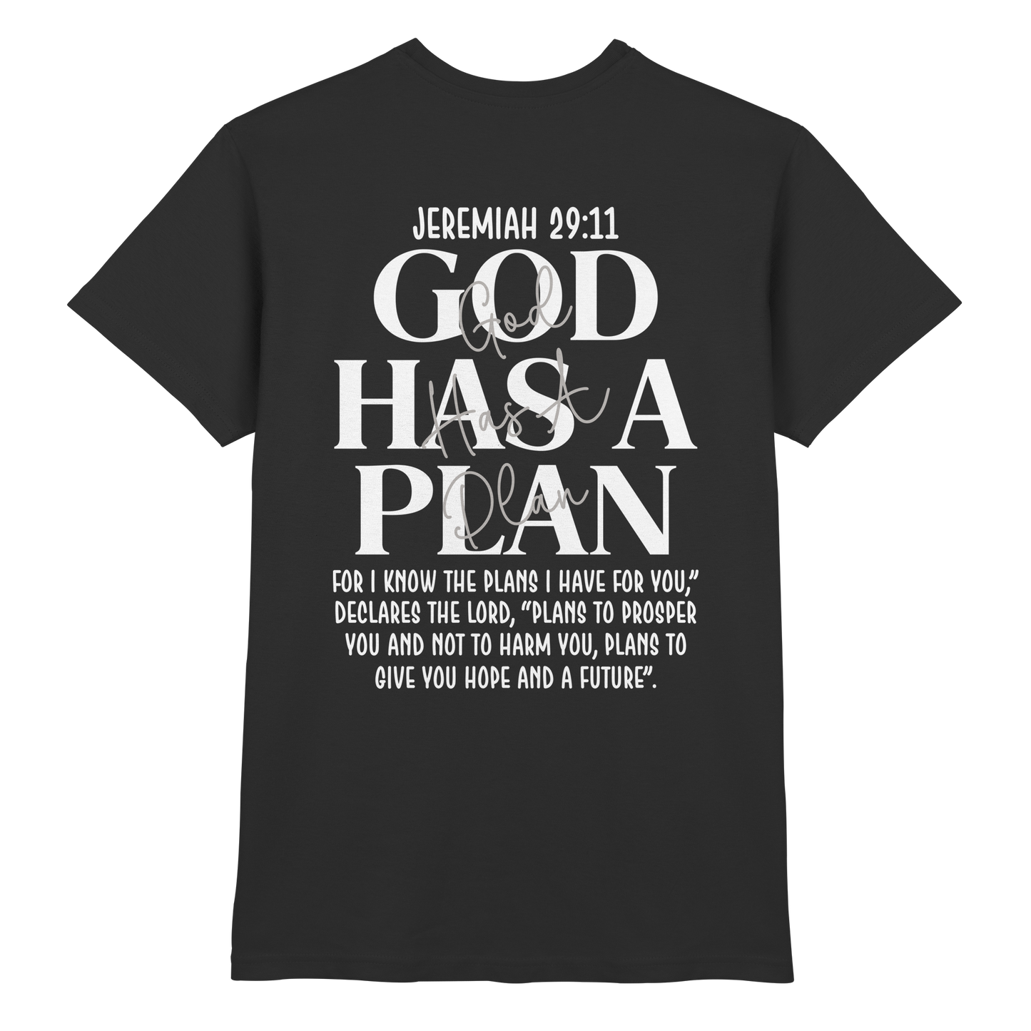Jeremiah 29:11 – God Has a Plan | Christliches Design - Premium Shirt