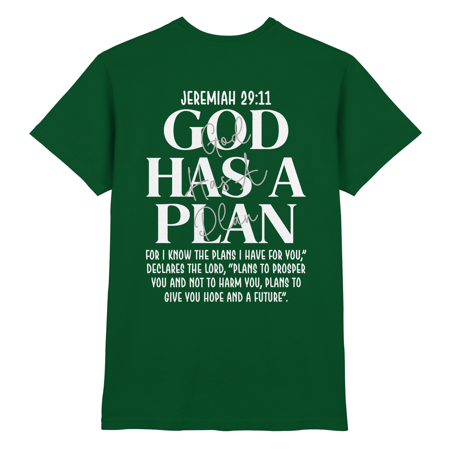 Jeremiah 29:11 – God Has a Plan | Christliches Design - Premium Shirt