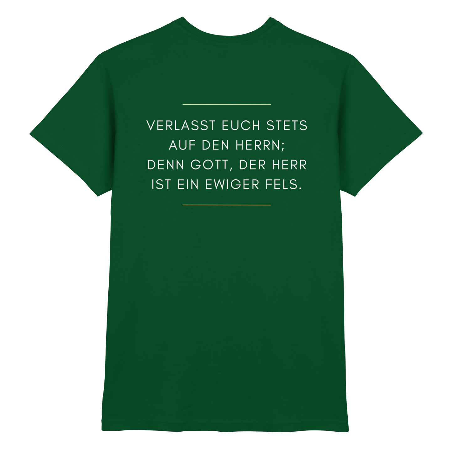 Jesaja 26,4 – Der Herr ist ein ewiger Fels | Christliches Bibelvers Design - Premium Shirt