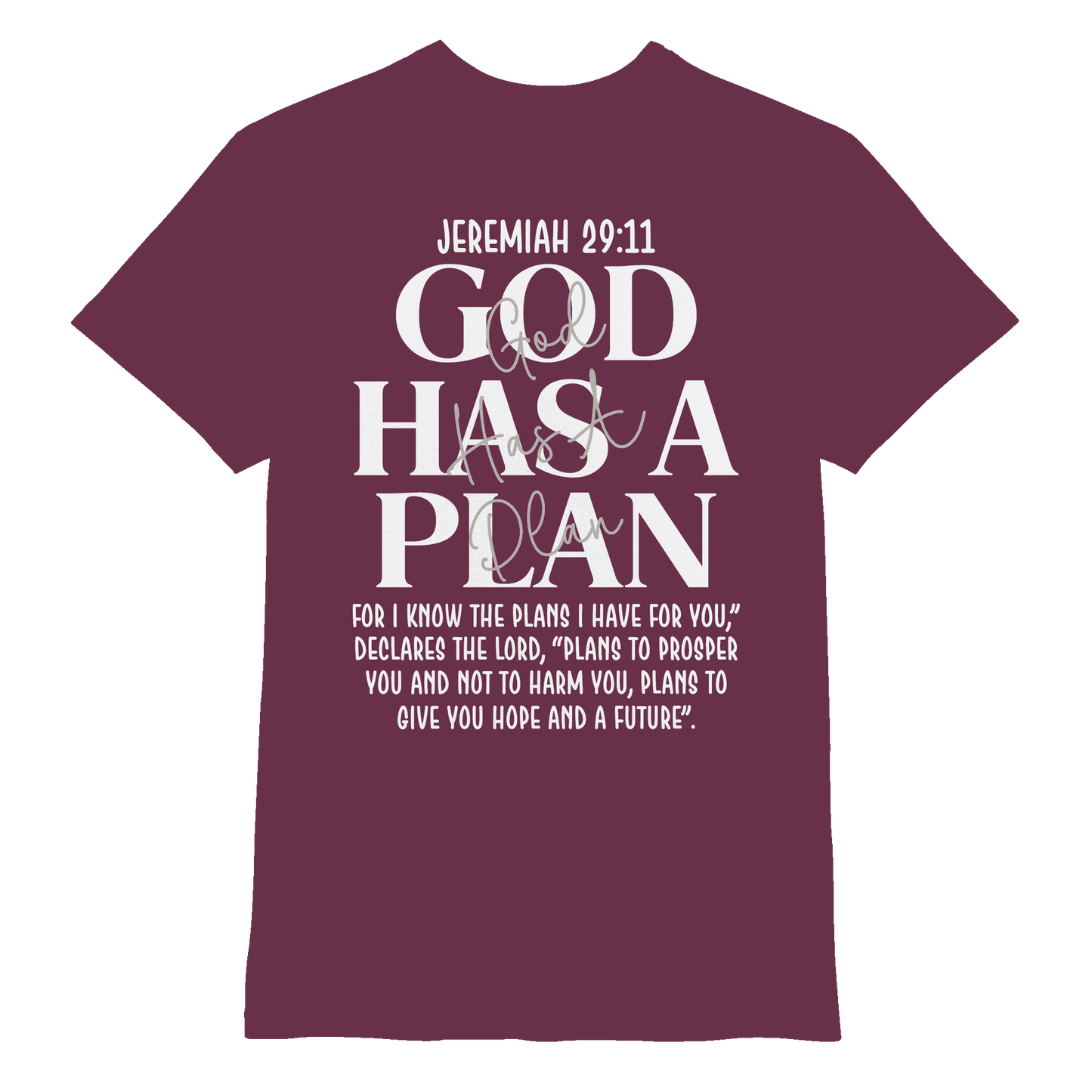 Jeremiah 29:11 – God Has a Plan | Christliches Design - Premium Shirt