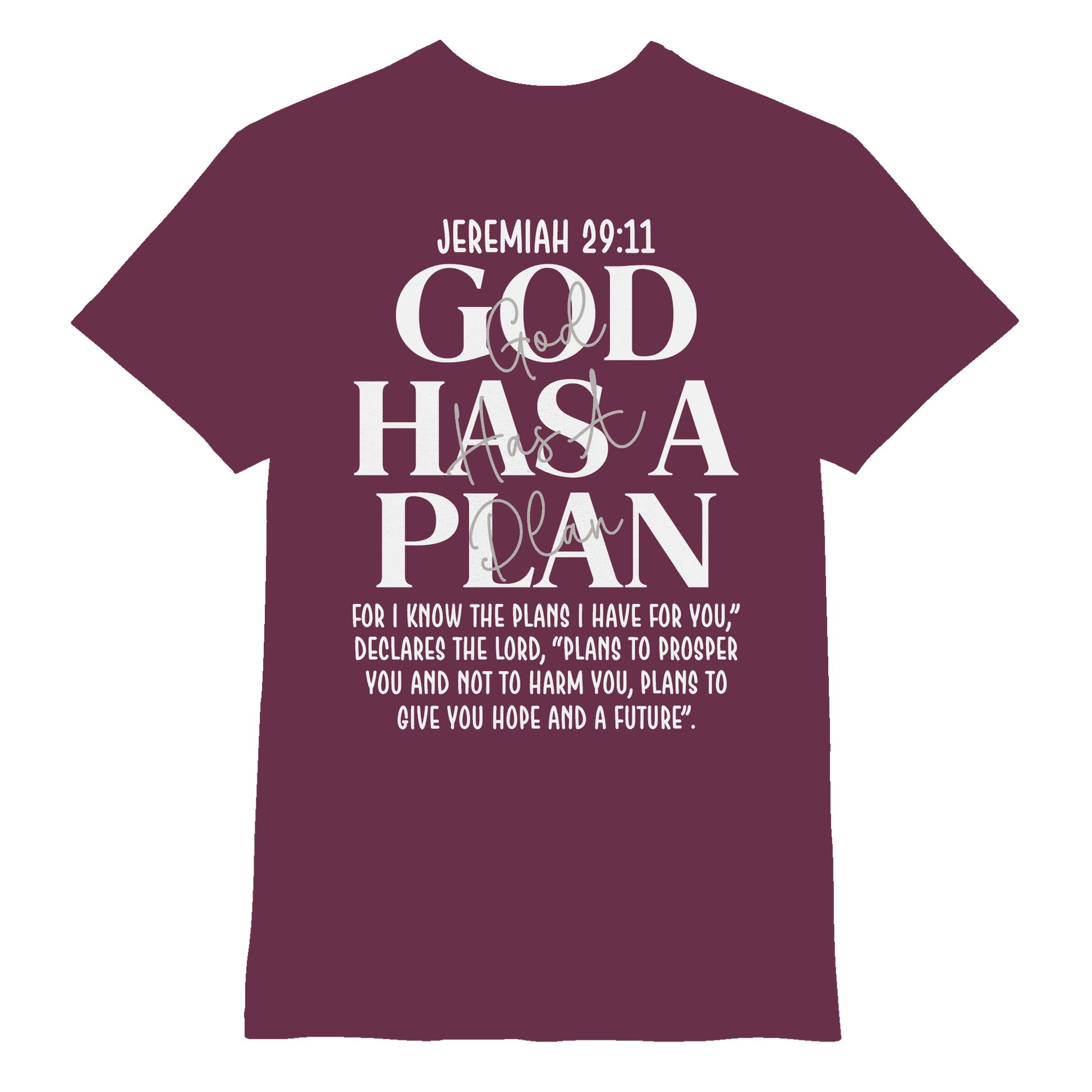 Jeremiah 29:11 – God Has a Plan | Christliches Design - Premium Shirt