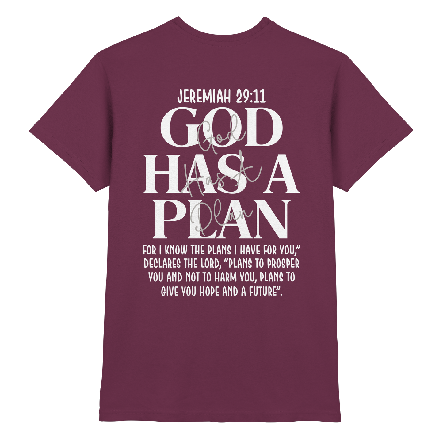 Jeremiah 29:11 – God Has a Plan | Christliches Design - Premium Shirt