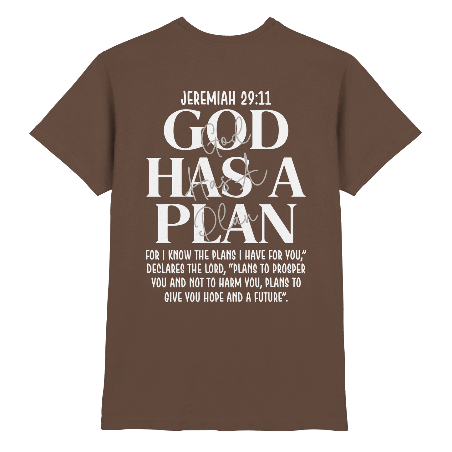Jeremiah 29:11 – God Has a Plan | Christliches Design - Premium Shirt