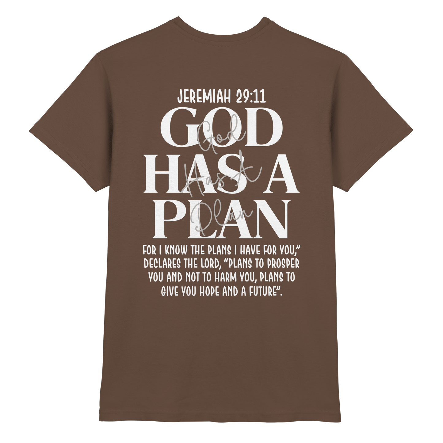 Jeremiah 29:11 – God Has a Plan | Christliches Design - Premium Shirt