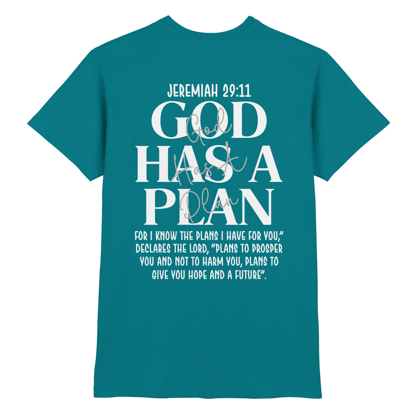 Jeremiah 29:11 – God Has a Plan | Christliches Design - Premium Shirt