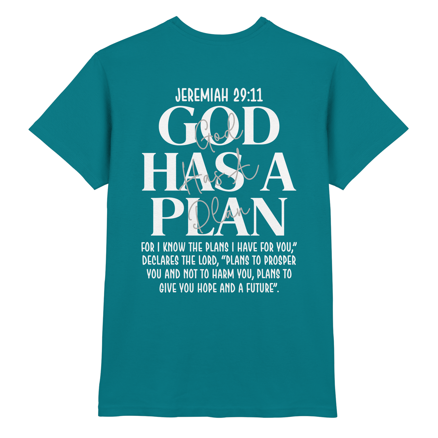 Jeremiah 29:11 – God Has a Plan | Christliches Design - Premium Shirt