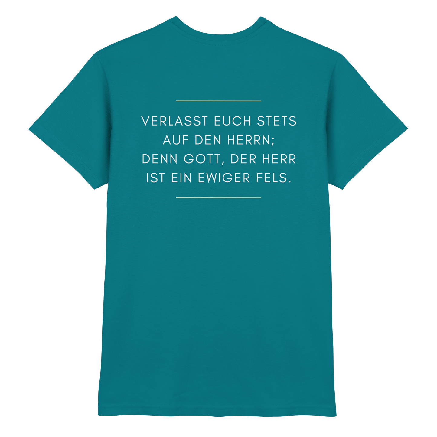 Jesaja 26,4 – Der Herr ist ein ewiger Fels | Christliches Bibelvers Design - Premium Shirt