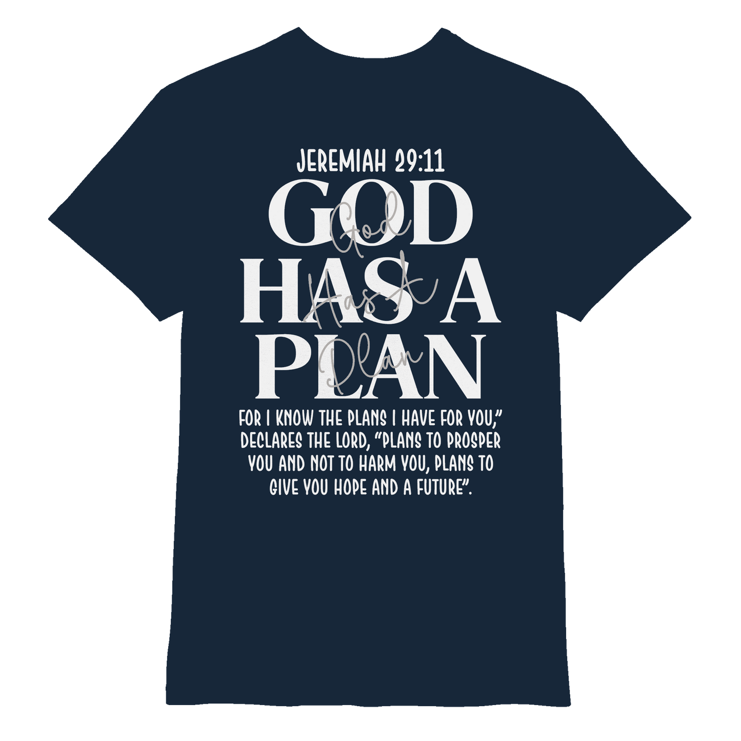Jeremiah 29:11 – God Has a Plan | Christliches Design - Premium Shirt