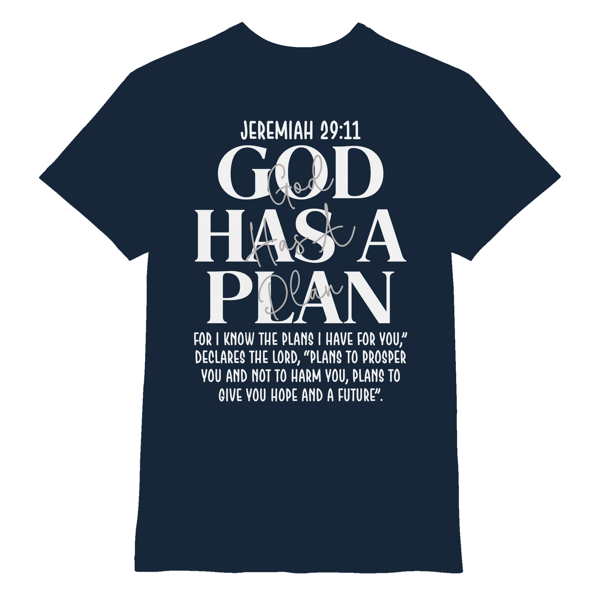 Jeremiah 29:11 – God Has a Plan | Christliches Design - Premium Shirt