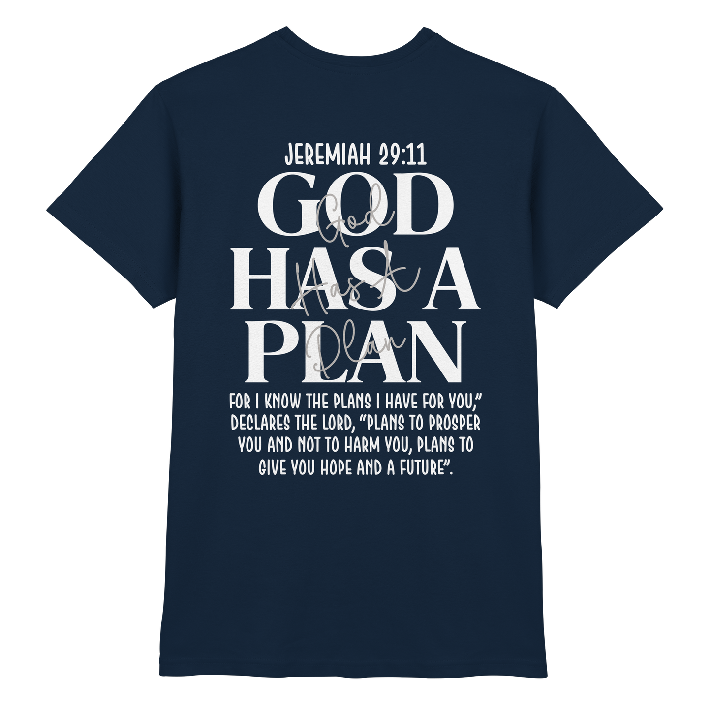 Jeremiah 29:11 – God Has a Plan | Christliches Design - Premium Shirt