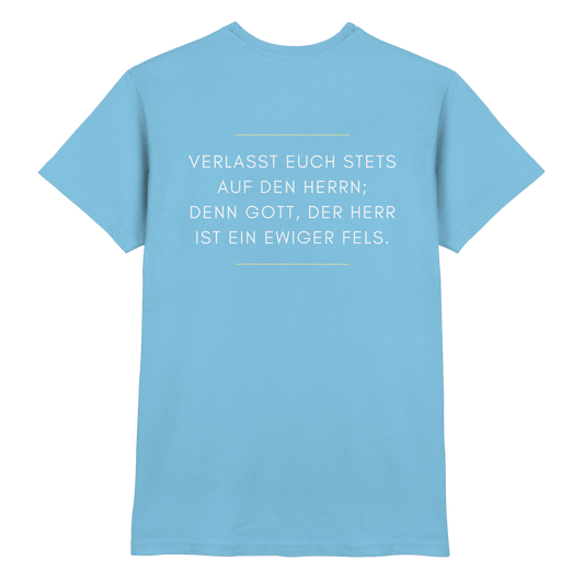 Isaiah 26:4 - The Lord is an Everlasting Rock | Christian Bible Verse Design - Premium Shirt