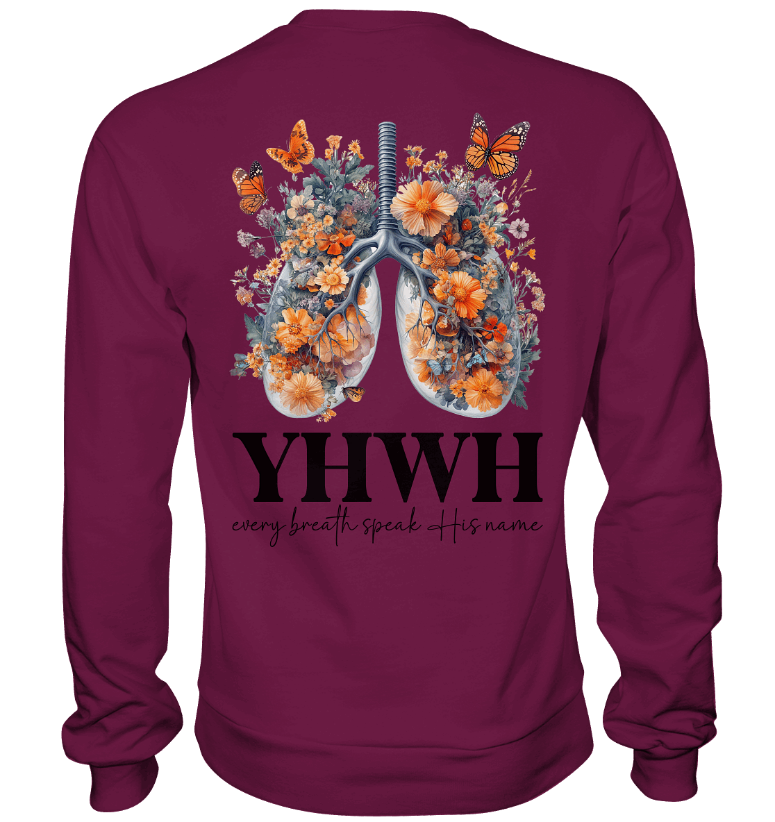 Every Breath Speak His Name – Leben, das Lobpreis atmet | Christliche Kleidung - Premium Sweatshirt