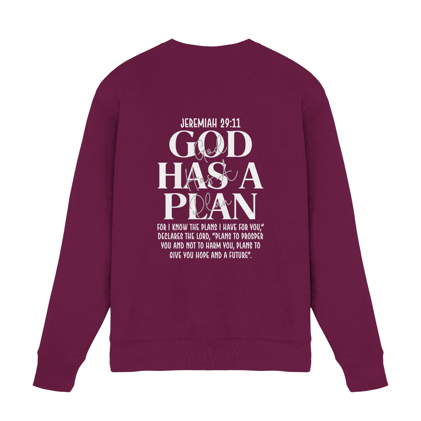 Jeremiah 29:11 – God Has a Plan | Christliches Design - Premium Sweatshirt