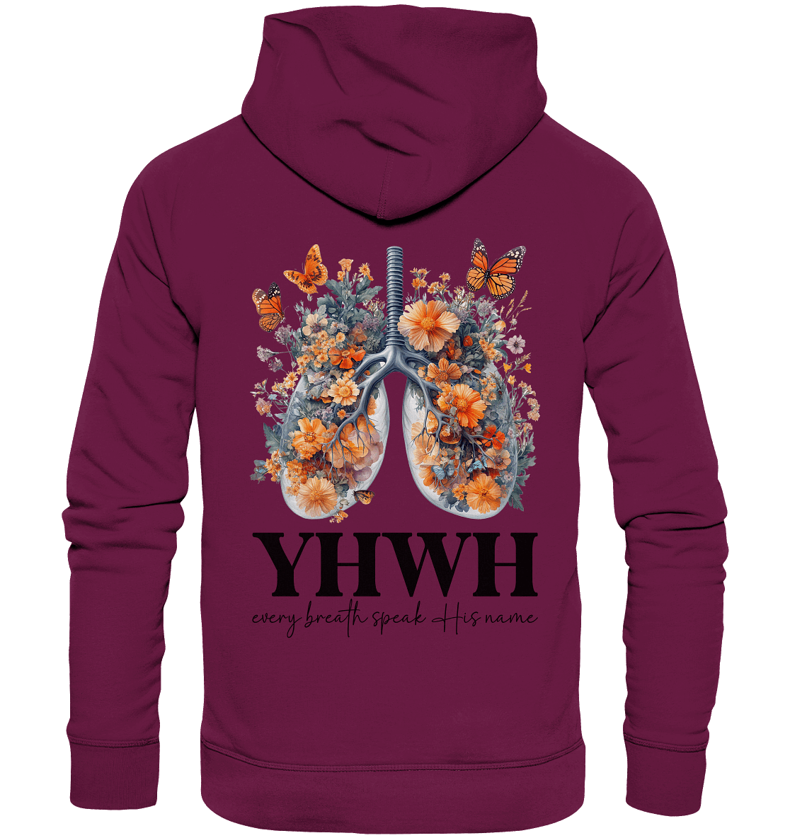 Every Breath Speak His Name – Leben, das Lobpreis atmet | Christliche Kleidung - Premium Unisex Hoodie